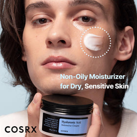 COSRX open jar showing full 3.52 oz cream for daily long-lasting hydration