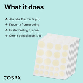 COSRX pack beside a coin showing compact travel-friendly size
