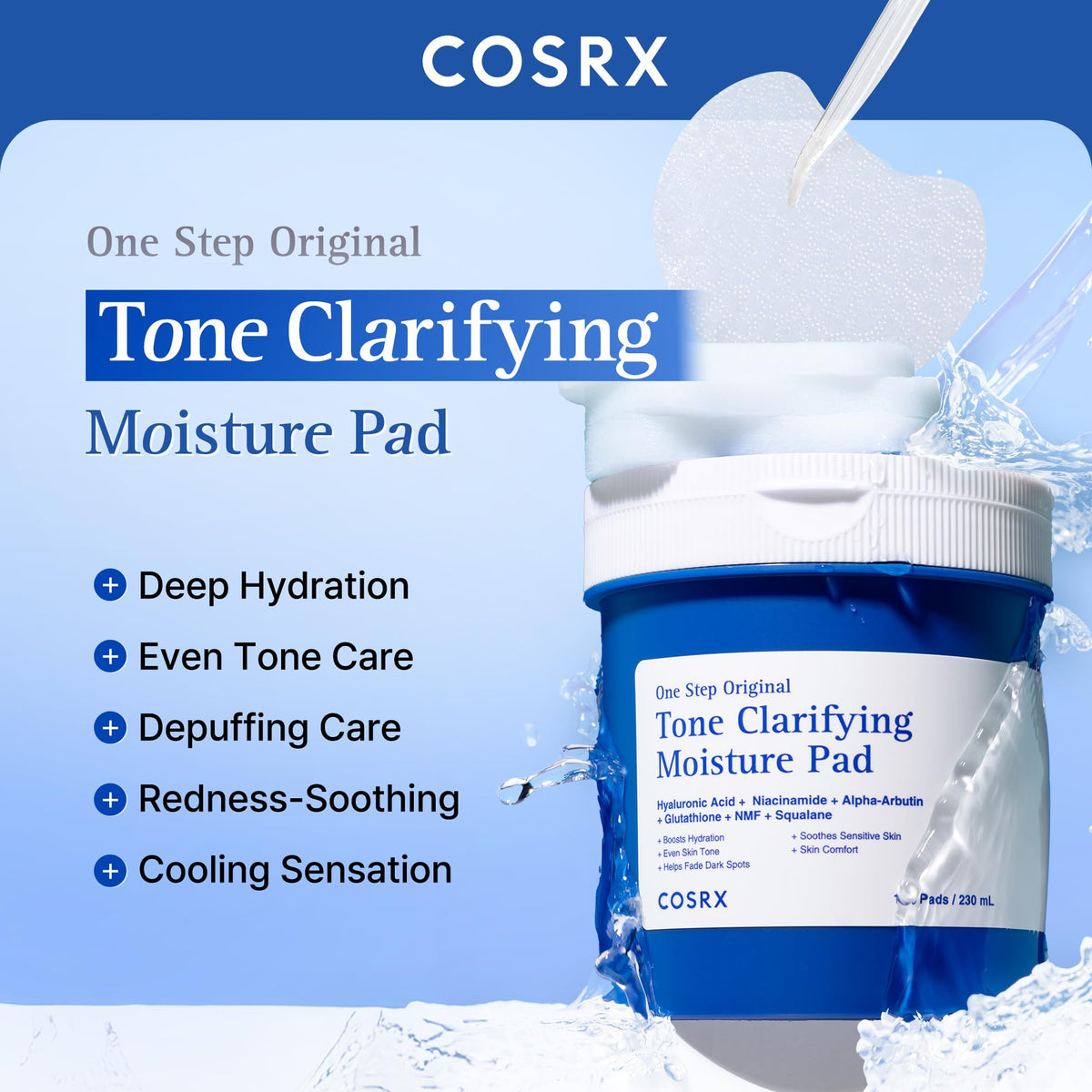 COSRX close-up pad texture highlighting thin cushion for better adhesion