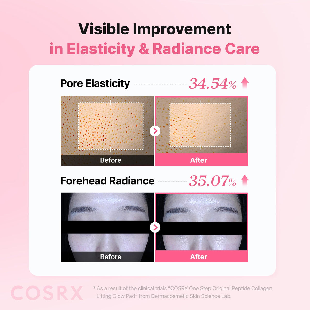 COSRX pad held in hand demonstrating size and easy application