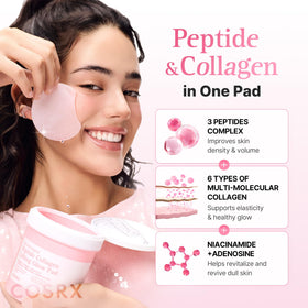 COSRX soaked pad essence droplets showing hydration boost