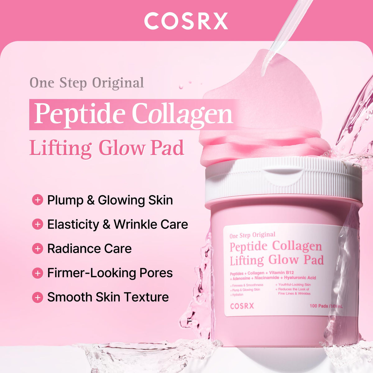 COSRX close-up pad texture highlighting soft, adherent surface benefit