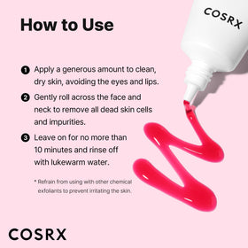 COSRX tube on bathroom counter suggesting simple at-home peel routine