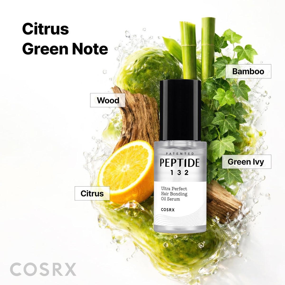 COSRX applying serum to semi-wet hair for frizz control and shine