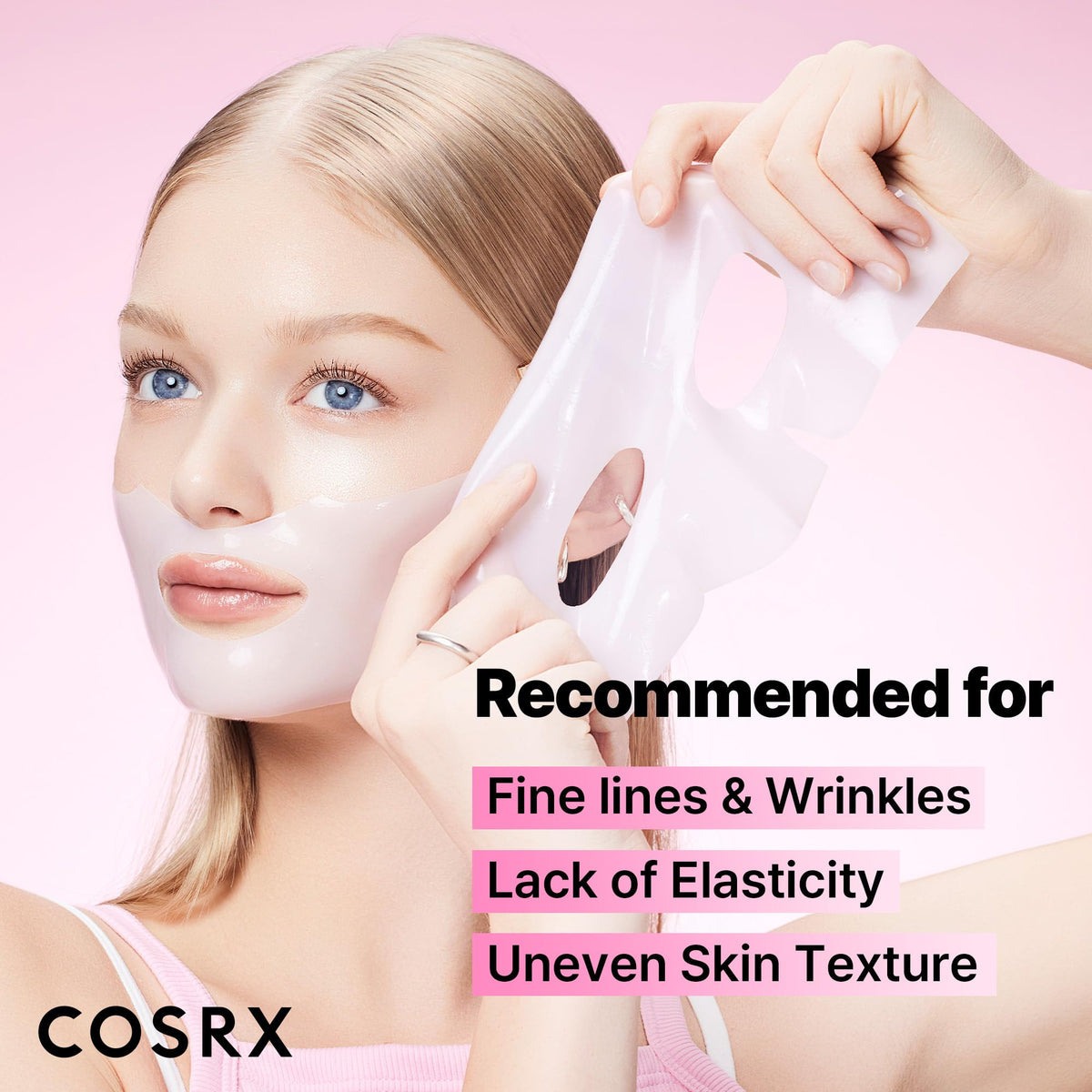 COSRX smear of moist essence highlighting hydration and smooth finish