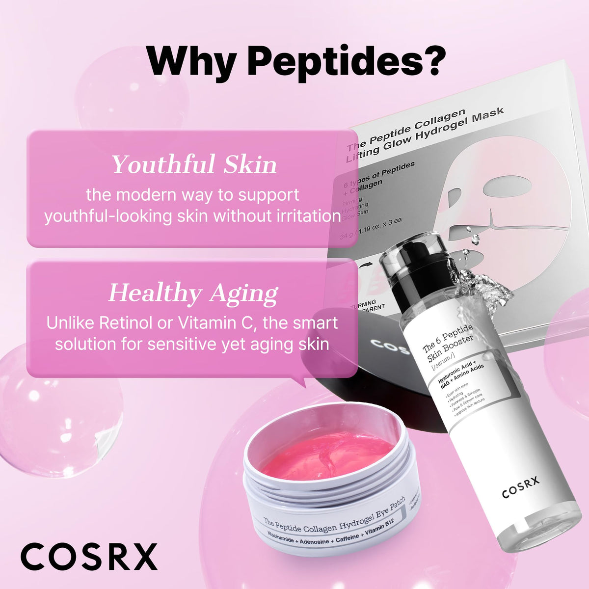 COSRX mask on bedside table showing overnight use for morning glow