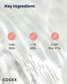 COSRX being applied to a cotton pad for precise exfoliation benefit