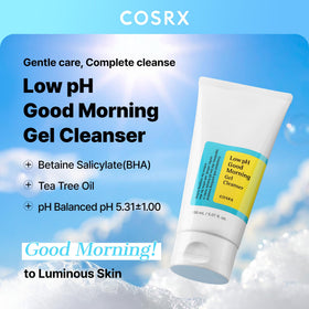 COSRX label close-up highlighting ingredient list and gentle formula