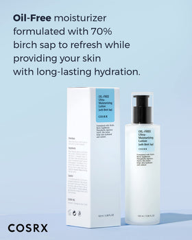 COSRX dispensing lotion from bottle demonstrating easy, controlled application benefit