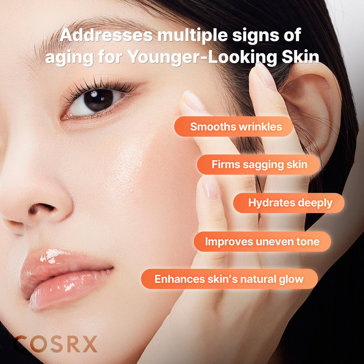 COSRX pump dispensing serum demonstrating controlled dosage and hygienic application benefit