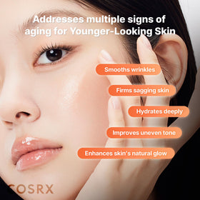 COSRX pump dispensing serum demonstrating controlled dosage and hygienic application benefit