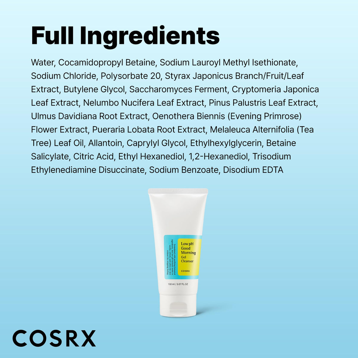 COSRX packaging and bottle eco-aware presentation showing mindful choice benefit