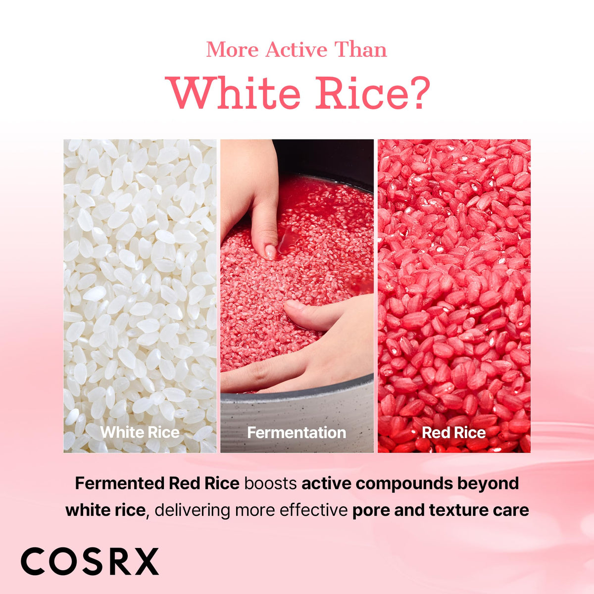 COSRX dispensing a drop onto hand demonstrating easy application and absorbency