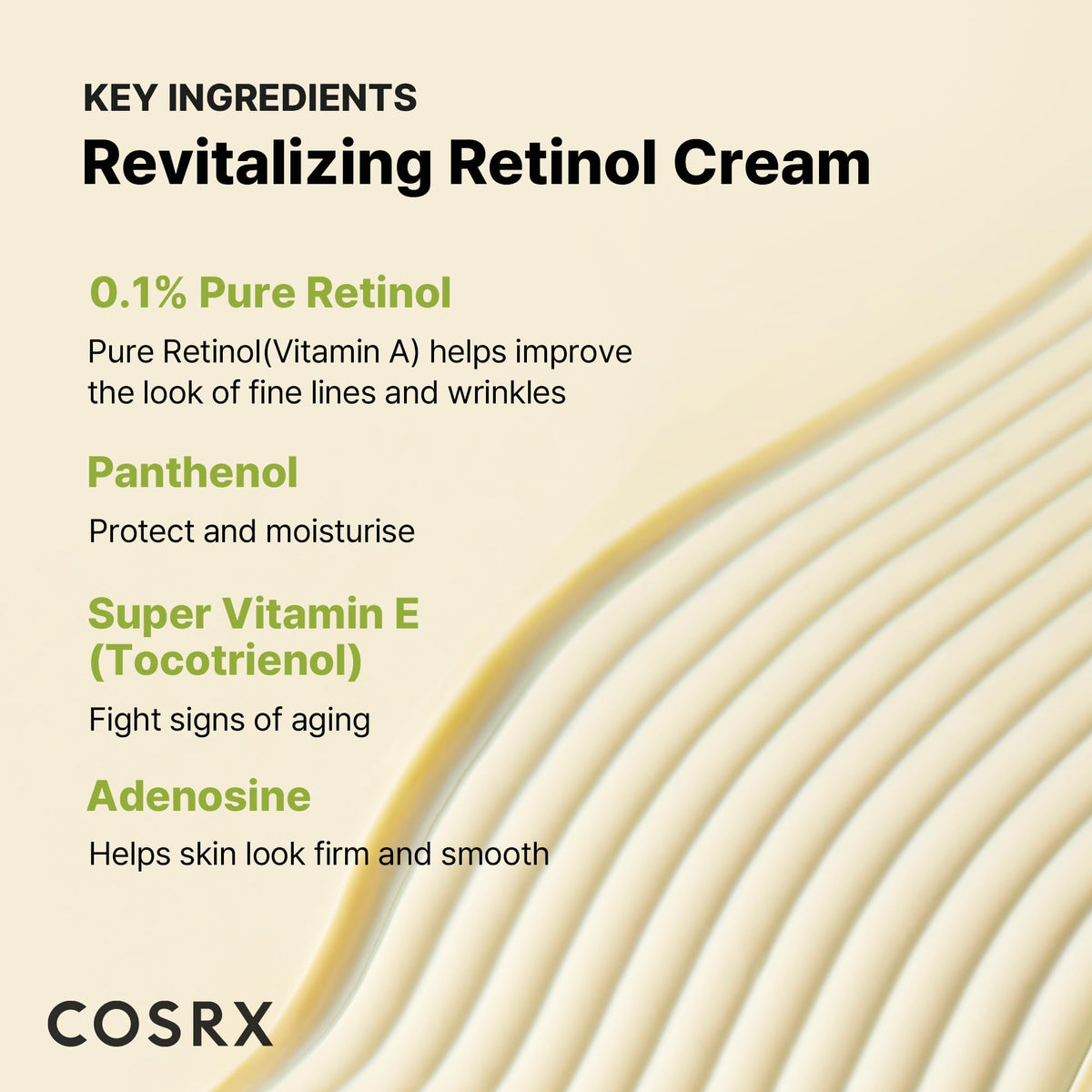 COSRX applying a pea‑sized amount to eye area for gentle firming