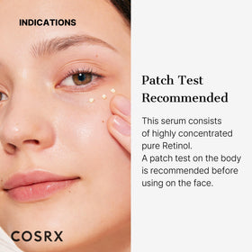 COSRX cream being smoothed along the neck for improved skin texture