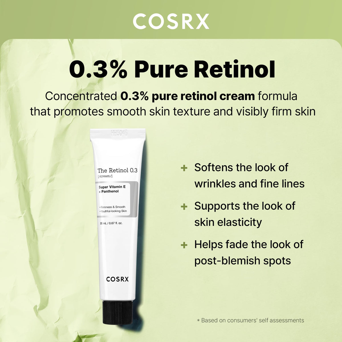 COSRX open jar texture close-up highlighting smooth cream and gentle finish