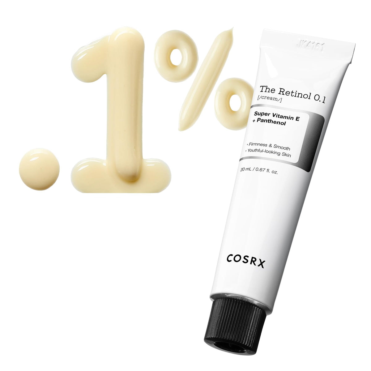 COSRX front jar view showing compact anti‑aging cream for targeted application