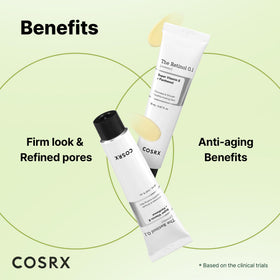 COSRX jar open revealing pale cream and easy fingertip access