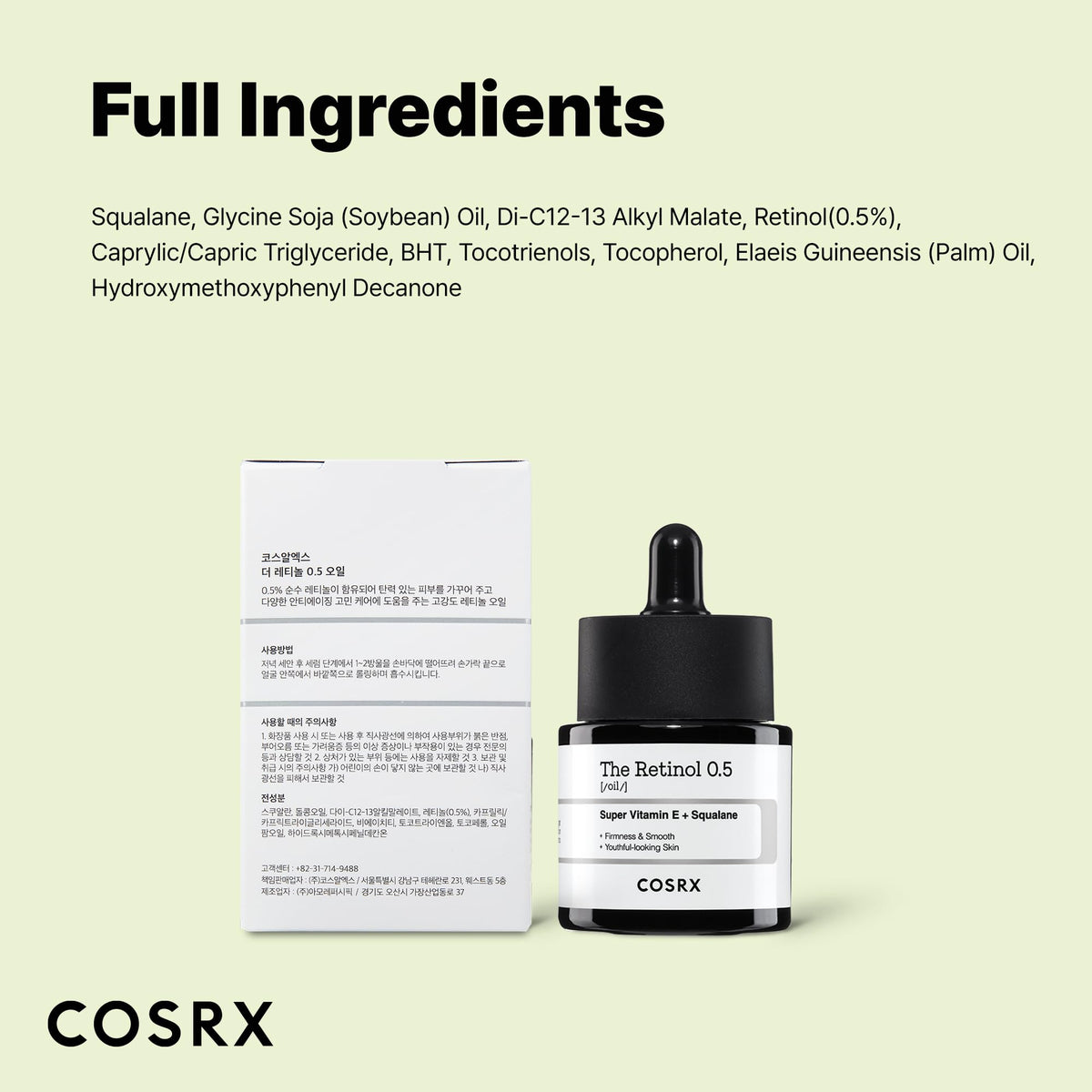 COSRX bottle on bedroom vanity showing lifestyle use and night-focused formulation