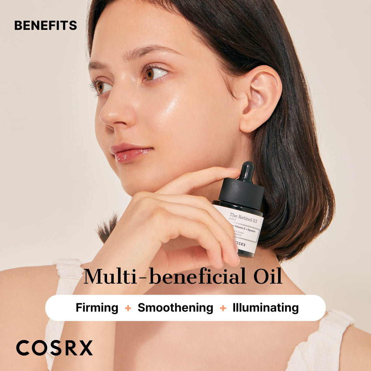 COSRX product staged on bathroom counter as part of evening skin routine for convenience