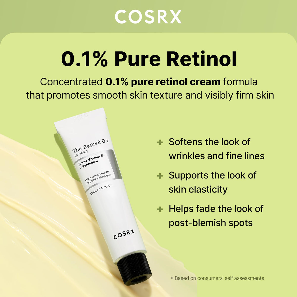 COSRX cream texture closeup highlighting smooth, hydrating consistency