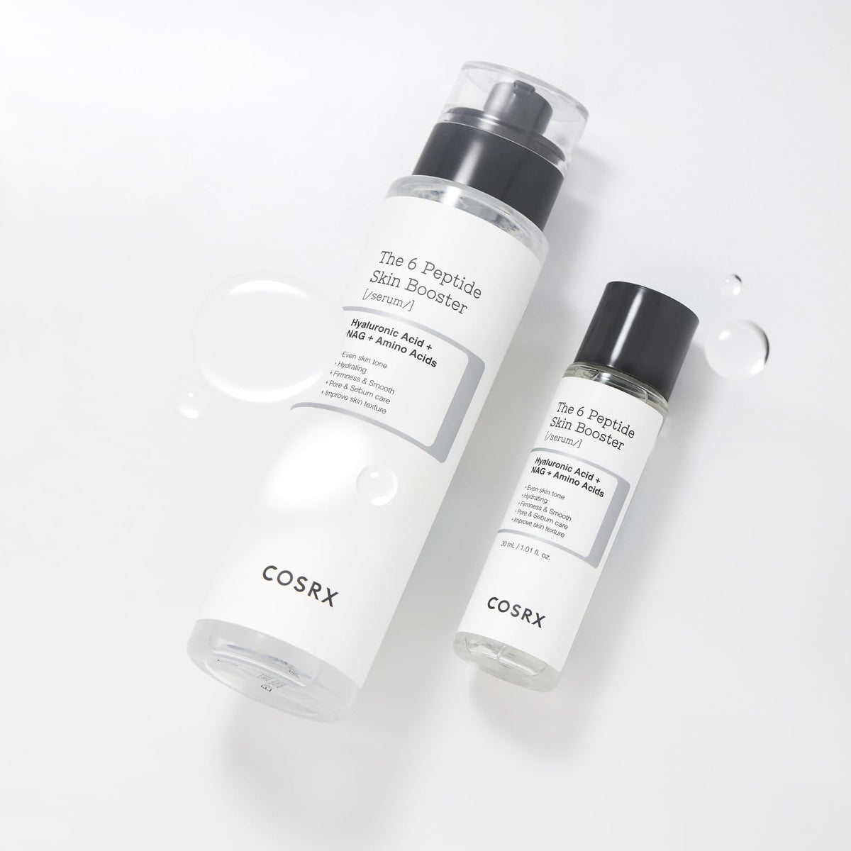 COSRX product in a skincare routine lifestyle shot showing layering and prep benefit