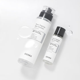 COSRX product in a skincare routine lifestyle shot showing layering and prep benefit