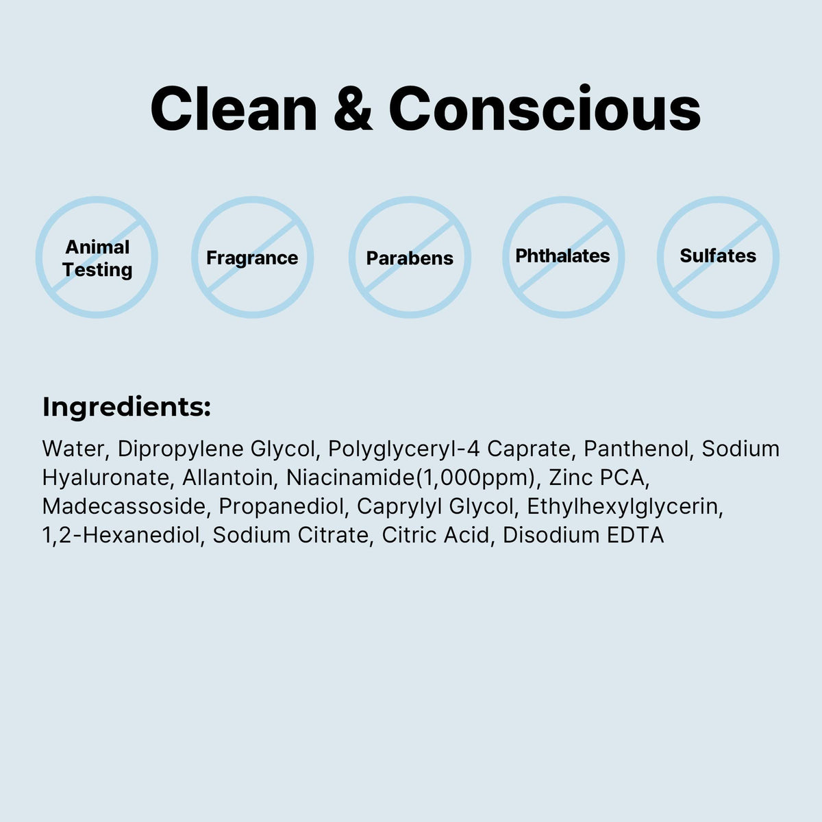 COSRX applied on skin showing soothing effect, calms sensitive or irritated areas
