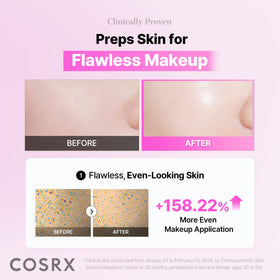 COSRX serum texture close-up highlighting lightweight absorption and finish