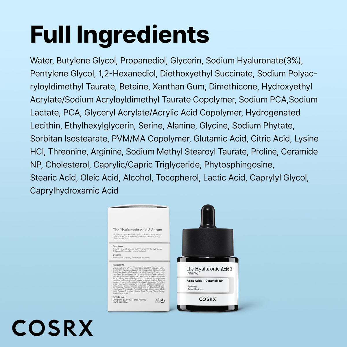 COSRX serum layered under moisturizer illustrating enhanced hydration boost