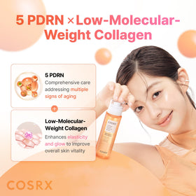 COSRX bottle next to measuring tape showing 3.38 fl.oz. scale for accurate size expectation benefit