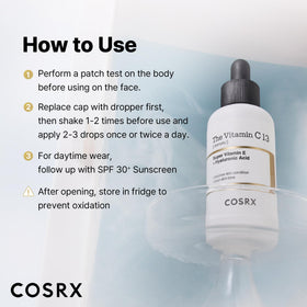 COSRX bottle next to a credit card to show 0.67 oz size and portable convenience