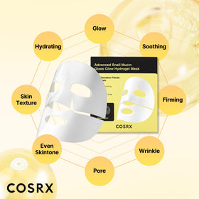 COSRX mask held in hand showing true size and travel convenience