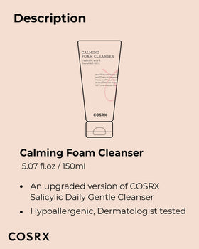 COSRX size comparison with hand showing 150ml volume and travel-friendly benefit
