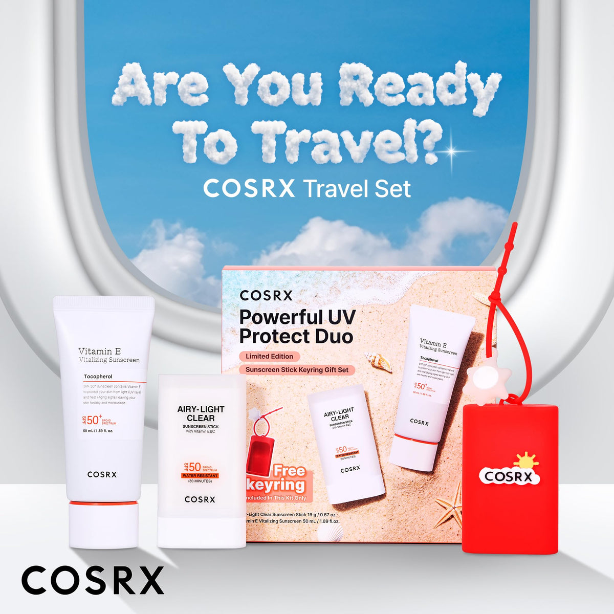 COSRX products in hand for size comparison and effortless everyday carry