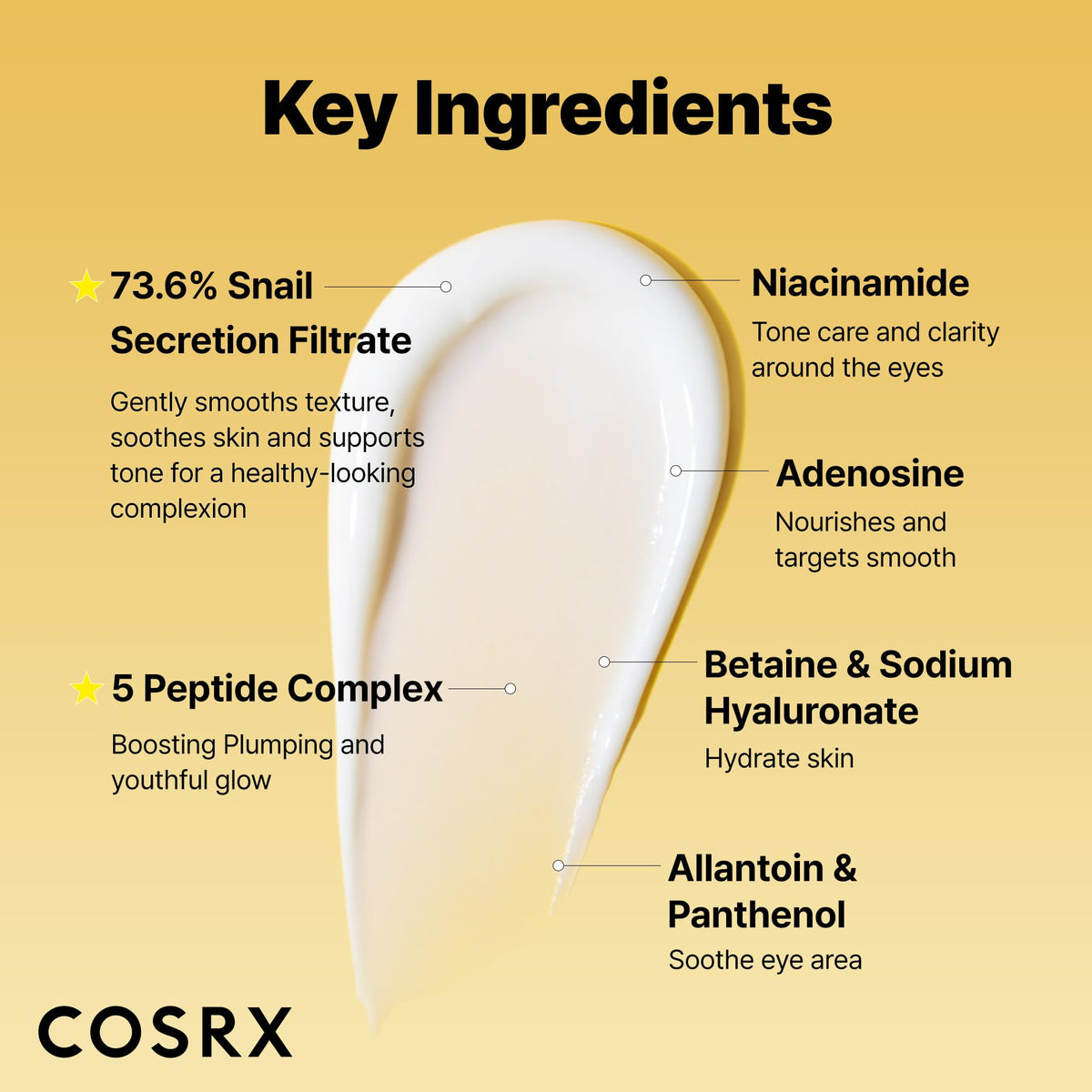 COSRX under eye cream open cap showing smooth product surface and easy scooping