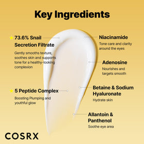COSRX under eye cream open cap showing smooth product surface and easy scooping