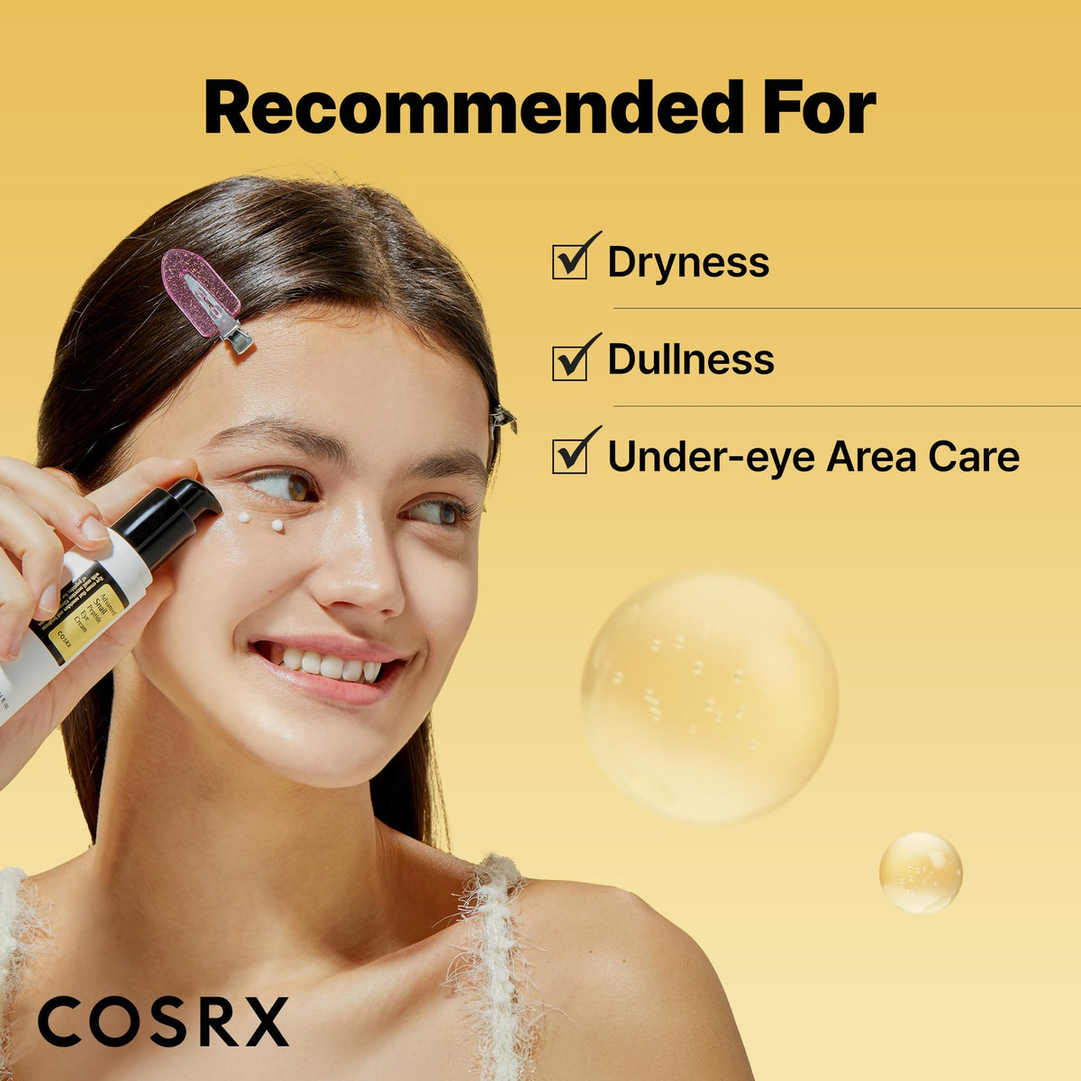 COSRX product beside ruler indicating 0.84 fl oz size and travel convenience