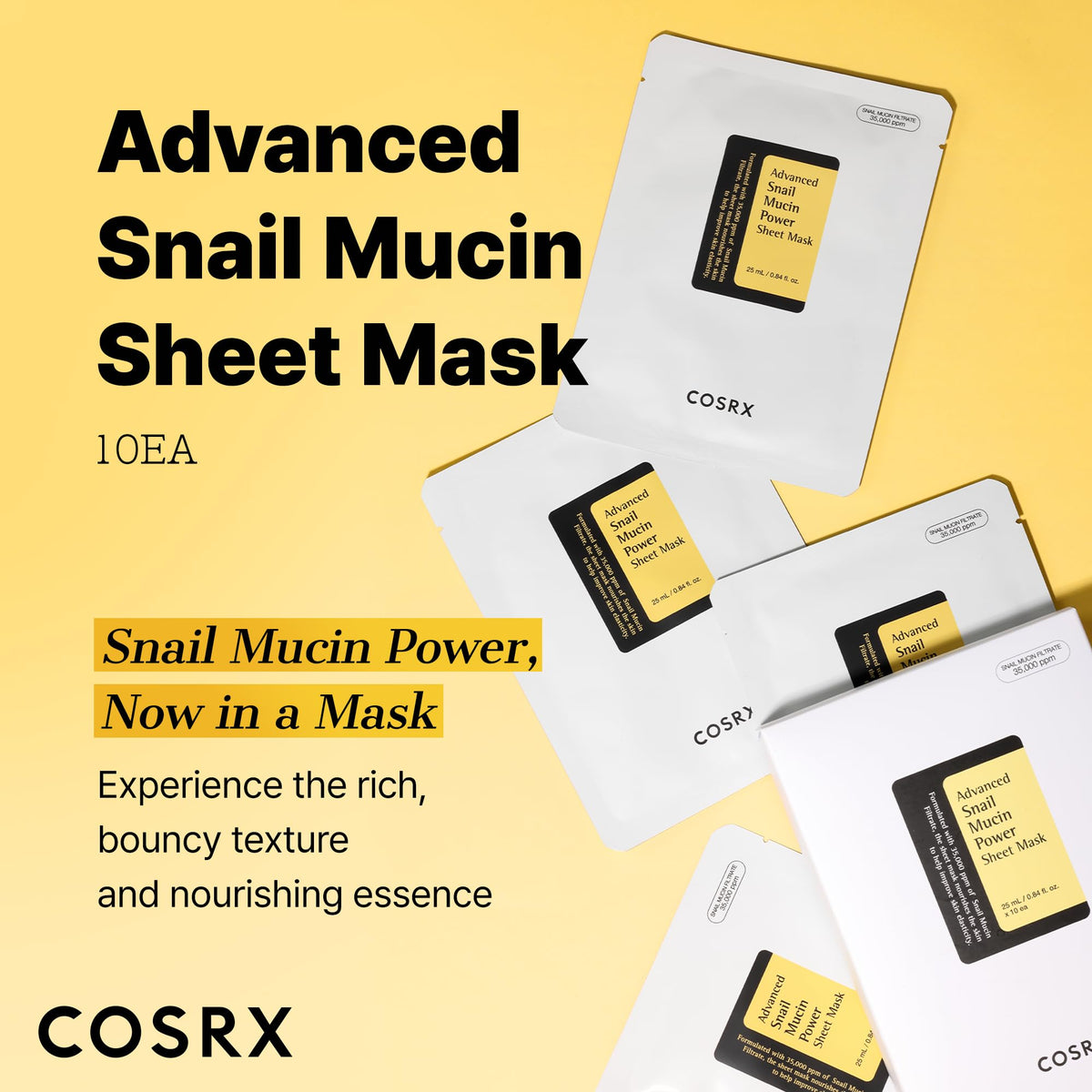 COSRX individual sachet opened, demonstrating easy single-use convenience