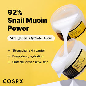 COSRX open jar showing gel-cream texture that absorbs quickly for hydrated skin