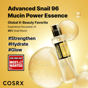 COSRX pump dispenser detail highlighting easy, mess-free application