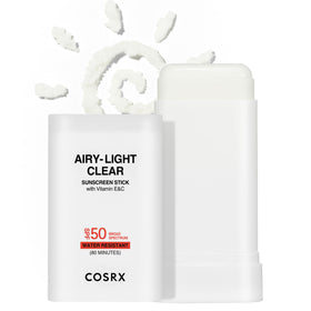 COSRX sunscreen stick front view showing compact protective design