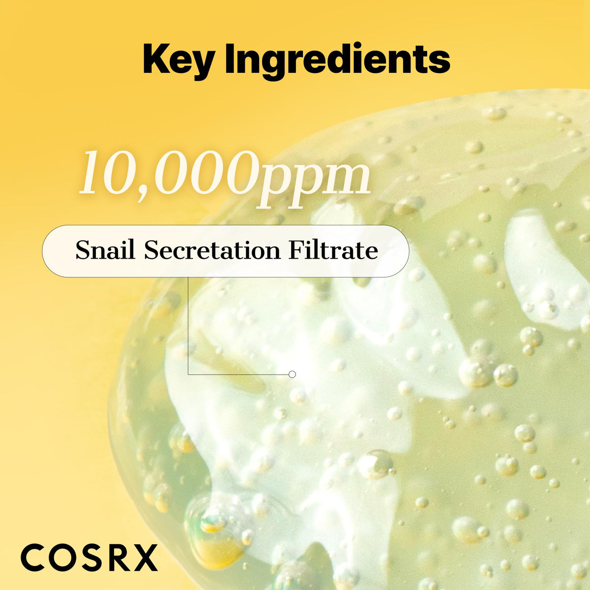 COSRX back label ingredients view emphasizing clean formulation and ingredient list
