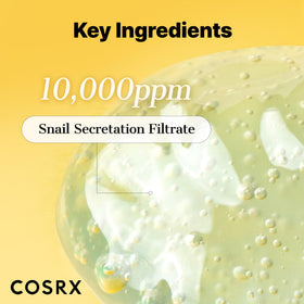 COSRX back label ingredients view emphasizing clean formulation and ingredient list
