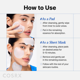 COSRX pad used after cleansing in bathroom to streamline skincare routine