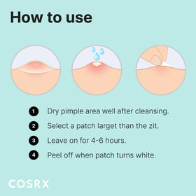 COSRX used patch with absorbed fluid illustrating visible effectiveness