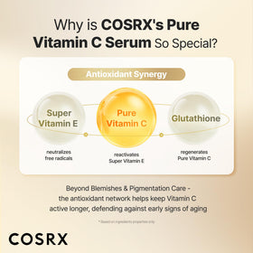 COSRX bottle inside refrigerator showing recommended storage to prevent oxidation