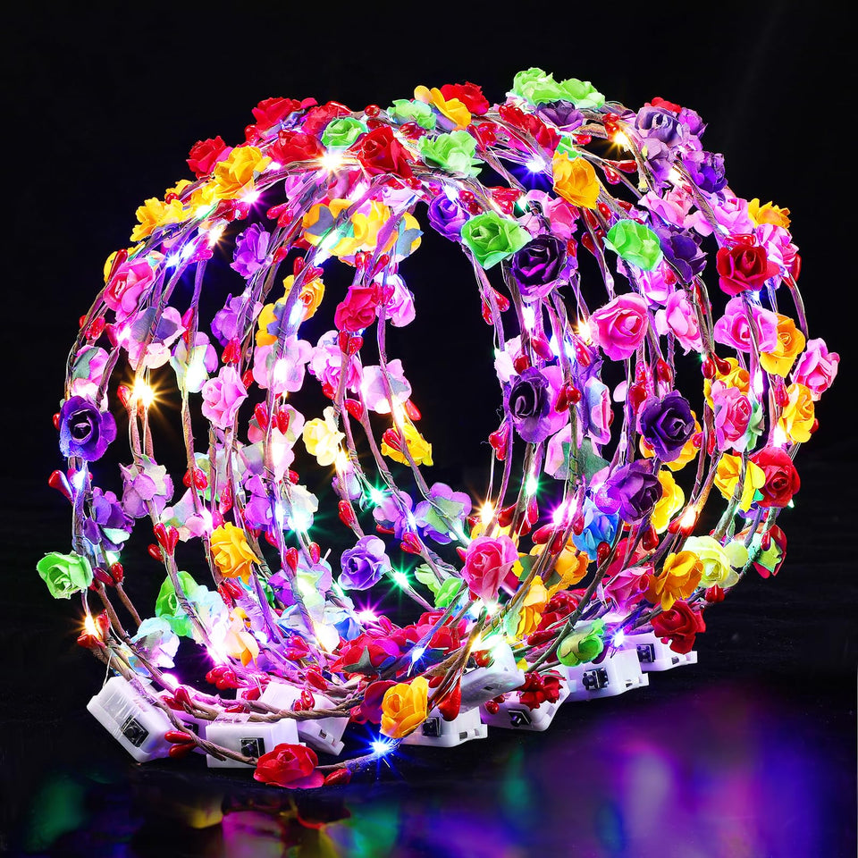 Cosweet front view of illuminated headband for easy selection