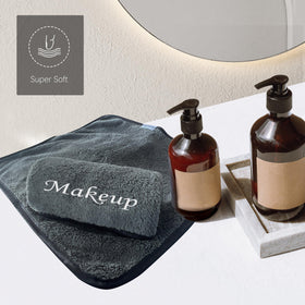 Cosy Family cloth on fingertip demonstrating precise makeup removal
