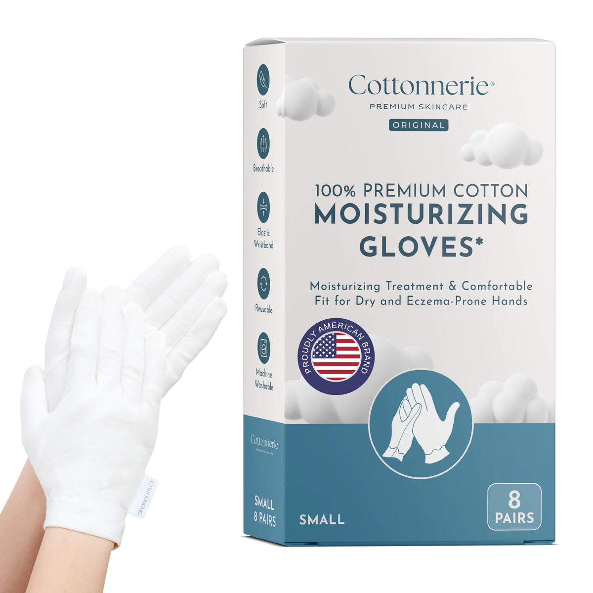 COTTONNERIE front packaging showing 8 pairs and soft cotton comfort